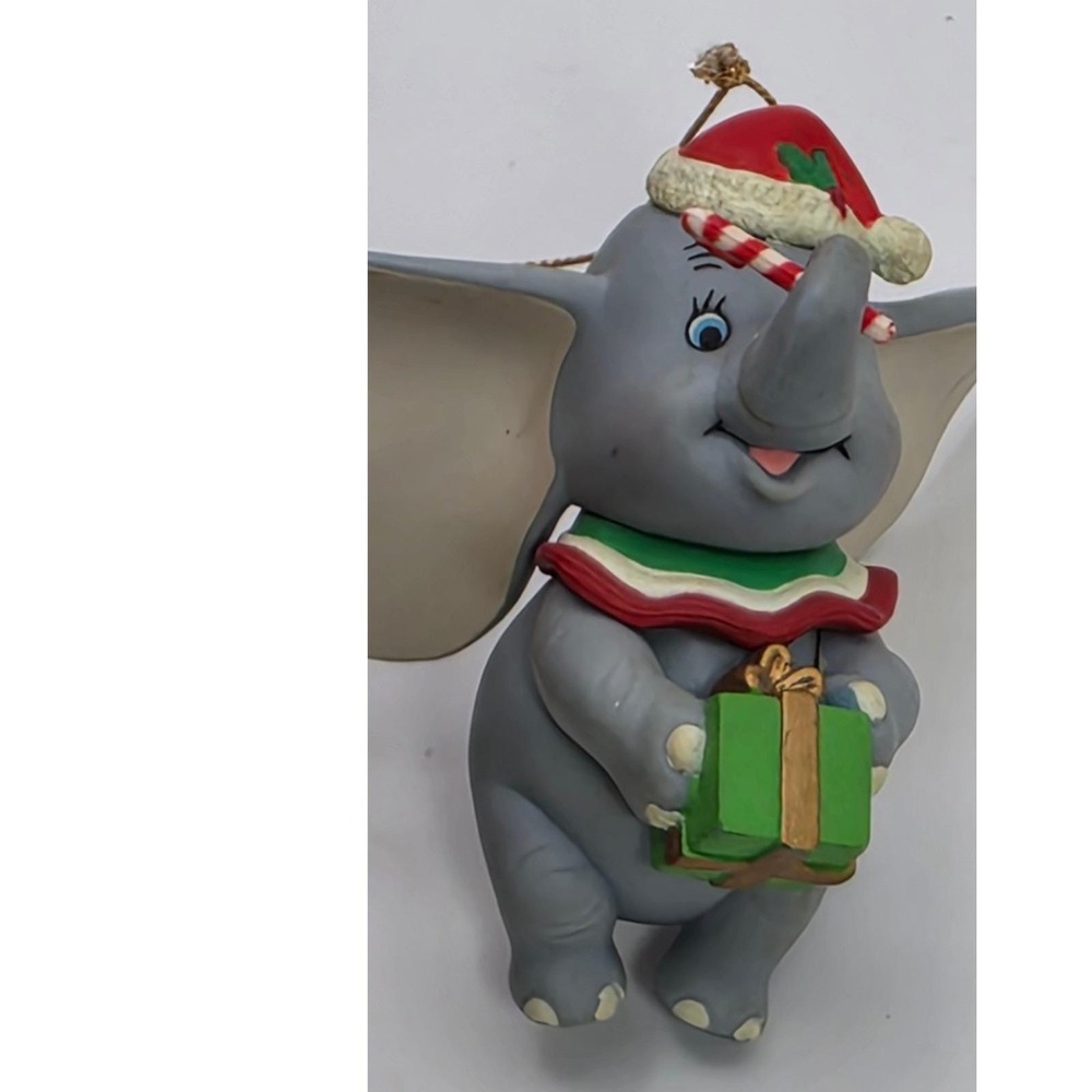 Disney Christmas Magic Dumbo Elephant Ornament 3 Inch Grolier  1990s with box